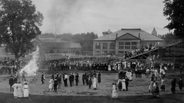 freshman cap burning