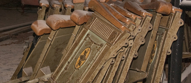 Photo of chair ends to be reused.
