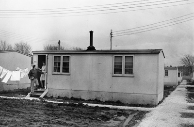 Stadium Terrace housing unit, circa 1948. (Photo 0000203 courtesy University Archives) Stadium Terrace